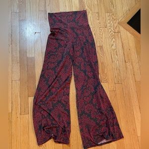 Promesa Red and Gray Patterned Yoga Pants